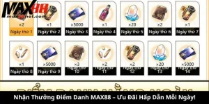 Nhận Thưởng Điểm Danh MAX88 – Ưu Đãi Hấp Dẫn Mỗi Ngày!